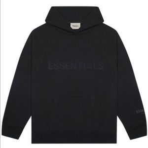 Fear of God ESSENTIALS 3M Black Hoodie